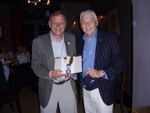 Basingstoke Loddon Rotary, President Chris Flemming's Handover from Ian Rosewell for 2013/14 